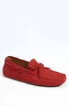 Tod's Gommini Tie Front Driving Moccasin In Red