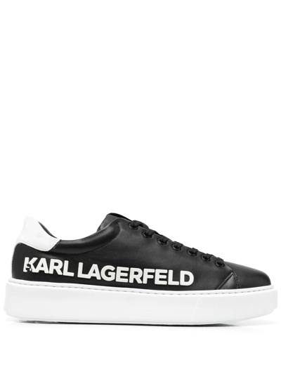 Karl Lagerfeld Injekt Logo Low Top Sneakers In Schwarz