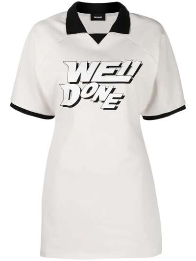 We11 Done Women's Beige Synthetic Fibers Dresses