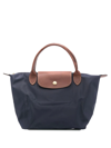 Longchamp Le Pliage Zip-up Small Tote Bag In Blue