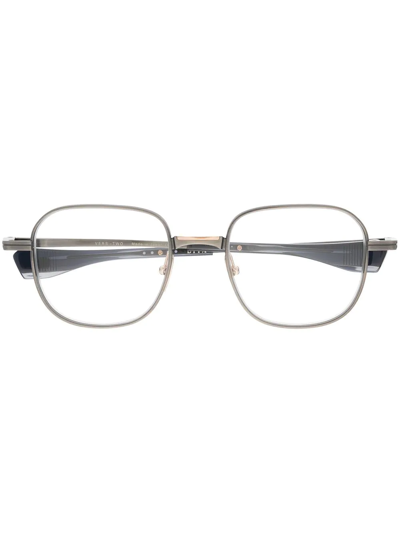 Dita Eyewear Vers-two Rounded-frame Glasses In Silber