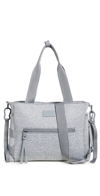 Dagne Dover Large Wade Diaper Tote In Heather Grey