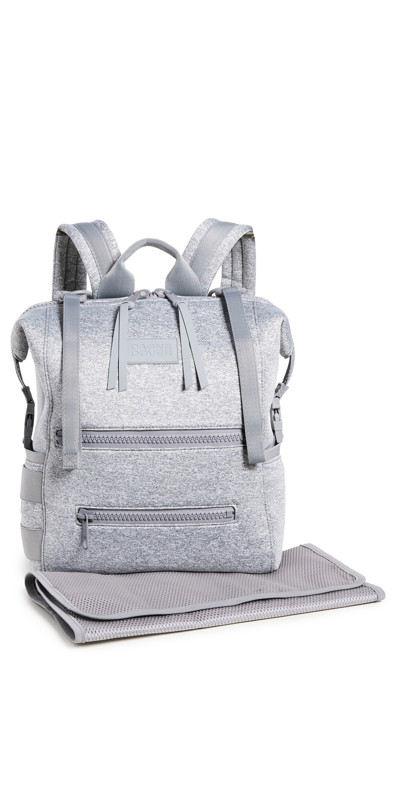 Dagne Dover Indi Medium Diaper Backpack In Heather Grey