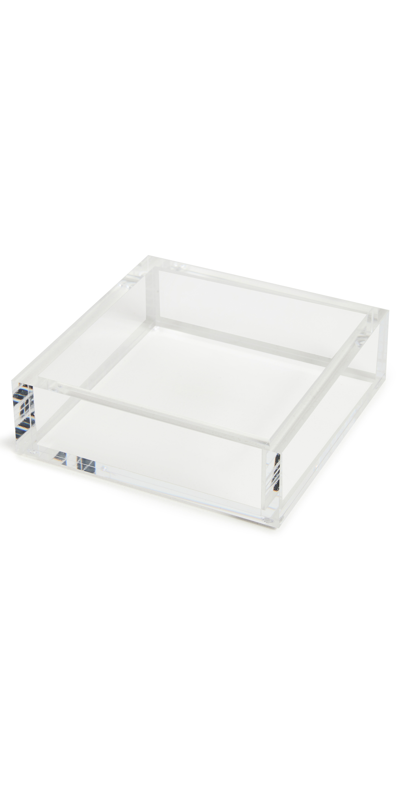 Tizo Design Lucite Cocktail Napkin Tray In Clear