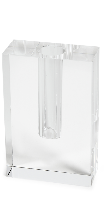 Tizo Design Crystal Glass Bud Vase In Clear