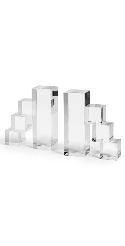 Tizo Design Crystal Bookend Pair In Clear