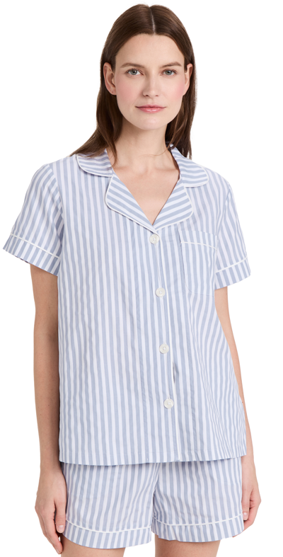 Bedhead Pajamas Classic Stripe Pajama Set In Blue 3d