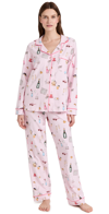 Bedhead Pajamas Novelty Long-sleeve Pajama Set In Lets Do Brunch