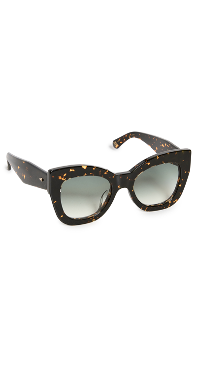 Karen Walker Northern Lights 22 Sunglasses In Cracked Tort