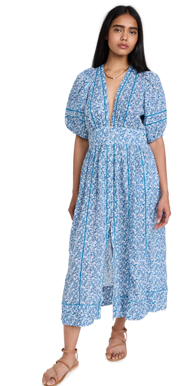 Poupette St Barth Women's Reine Floral Puff-sleeve Dress In Multi