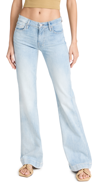 7 For All Mankind Dojo High Waist Wide Leg Jeans In Lh Rosemary