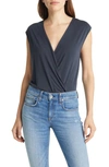 Rag & Bone Christy Draped Surplus Top In Salute