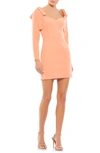 Mac Duggal Sweetheart Long Sleeve Minidress In Creamsicle