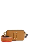 Marc Jacobs The Snapshot Leather Crossbody Bag In Cathay Spice Multi