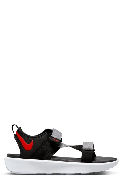Nike Vista Sport Sandal In Black/ White/ Wolf Grey/ Red