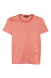 Loro Piana Girocollo Cotton T-shirt In 307e Pink Clouds
