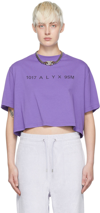 ALYX PURPLE COTTON T-SHIRT