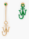 JW ANDERSON DROP CHAIN EARRINGS WITH JWA ANCHOR CHARM