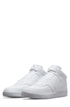 Nike Court Vision Mid Next Nature Mid Top Sneaker In White