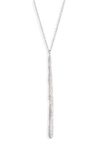 Ippolita Women's Stardust Long Squiggle Stick Silver & Diamond Pavé Necklace In Silver