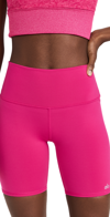 ALO YOGA HIGH-WAIST BIKER SHORTS MAGENTA CRUSH