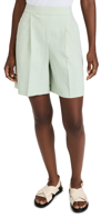 THEORY PLEATED PULL ON SHORTS