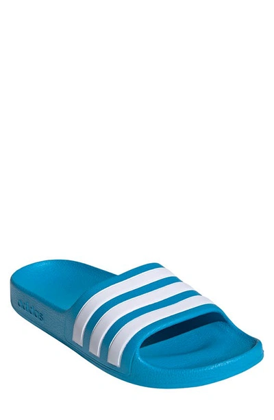 Adidas Originals Kids' Aqua Blue Adilette Slide Sandals