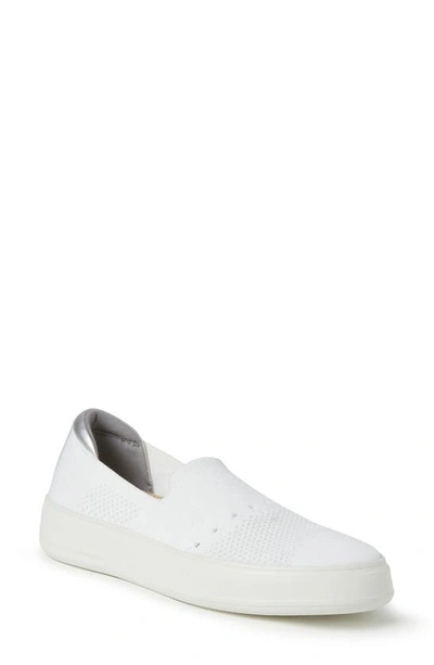 Original Comfort By Dearfoams Sophie Knit Slip-on Sneaker In White 2