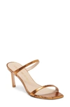 Stuart Weitzman Aleena Slide Sandal In Bronze