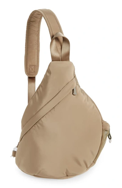 Topshop One Strap Nylon Backpack-green