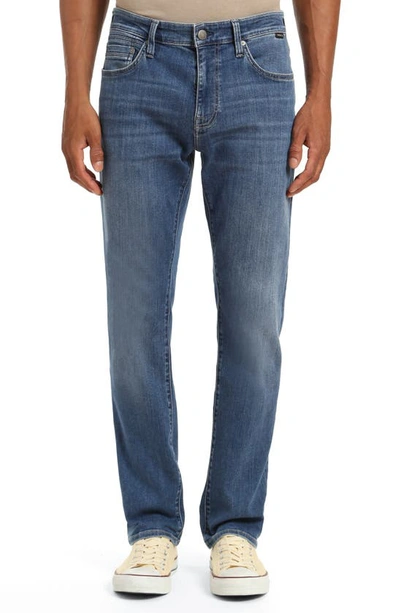 Mavi Jeans Zach Straight Leg Jeans In Mid Ind Brushed Williamsburg