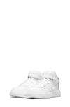 Nike Force 1 Mid Le Little Kids' Shoes In White