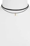 JULES SMITH 'TINY LEAF - CERES' CHOKER NECKLACE,JSD8106YB