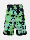 Ami Alexandre Mattiussi Cotton Denim Bermuda Shorts In Green