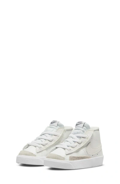 Nike Kids' Blazer Mid '77 Sneaker In White/ Clear/ Brown/ White