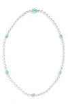 Gucci Sterling Silver Interlocking G Necklace In Sterling Silver