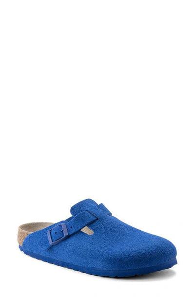 Birkenstock Boston Soft Clog In Ultra Blue