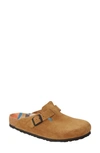 Birkenstock Boston Soft Clog In Cork Brown/ Native