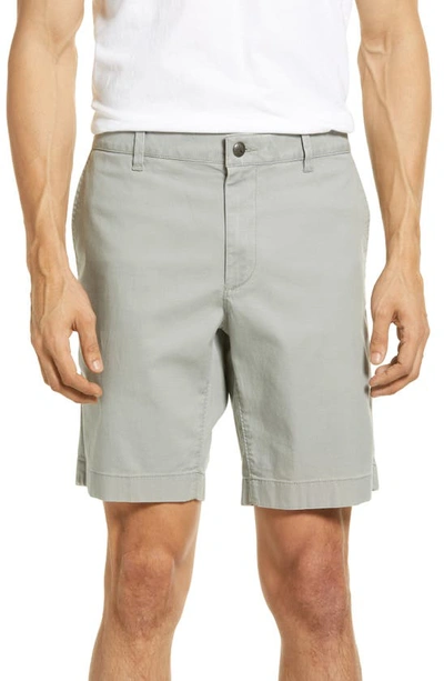 Faherty Island Life Organic Cotton Blend Shorts In Fog Grey