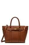 Mulberry Small Zip Bayswater Leather Tote In Oak