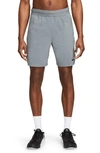 Nike Men's  Pro Dri-fit Flex Vent Max 8" Training Shorts In Smoke Grey/black