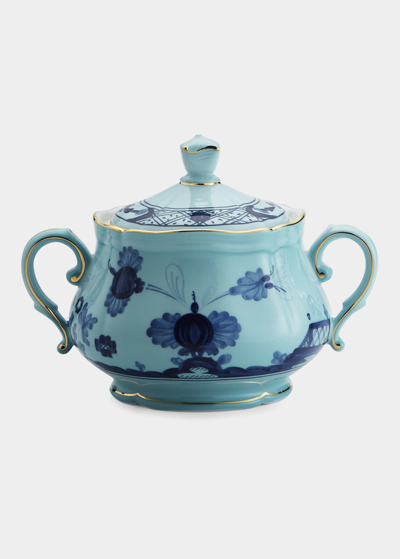 Ginori Antico Doccia Sugar Bowl With Cover