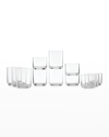 LENOX TUSCANY CLASSICS STACKABLE TALL & SHORT GLASSES, SET OF 12