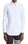 Thom Browne Cotton Button-down Shirt In Light Blue