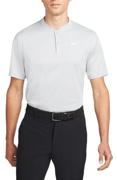 Nike Dri-fit Victory Blade Collar Polo In Grey