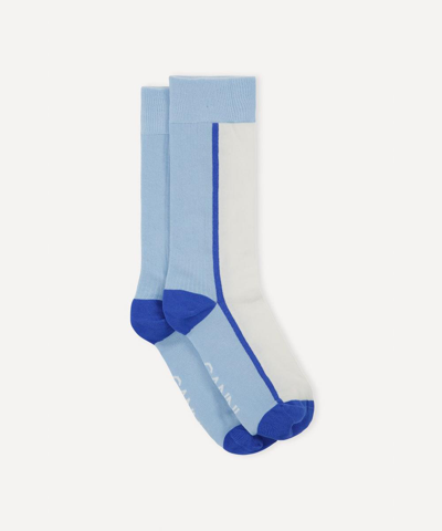 Acne Studios Long Block Stripe Socks In Multi-coloured