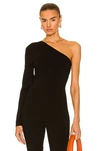 Victoria Beckham Women's One-shoulder Top In Black