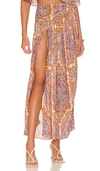 L'academie Wildler Midi Skirt In Purple