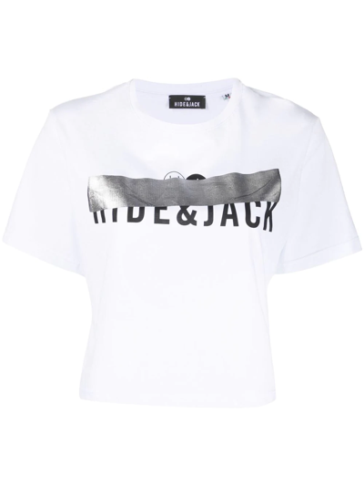 Hide & Jack Logo-print Detail T-shirt In White
