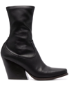 Stella Mccartney Cowboy Stretch 95mm Boots In Black